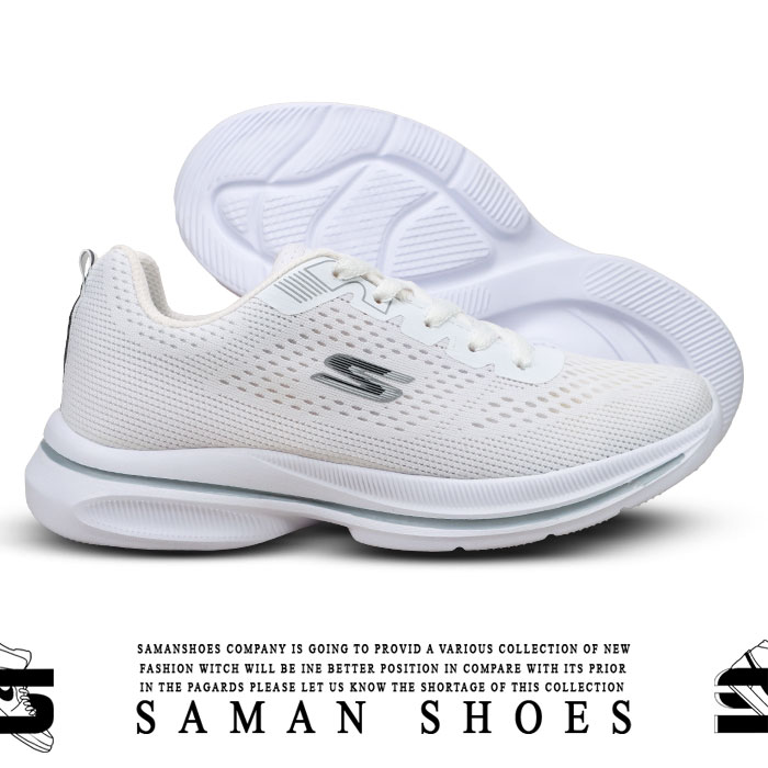 کفش اسکیچرز مدل اسپرت تمام سفید کد S252