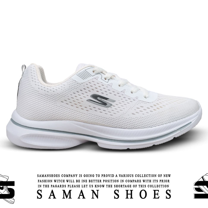 کفش اسکیچرز مدل اسپرت تمام سفید کد S252