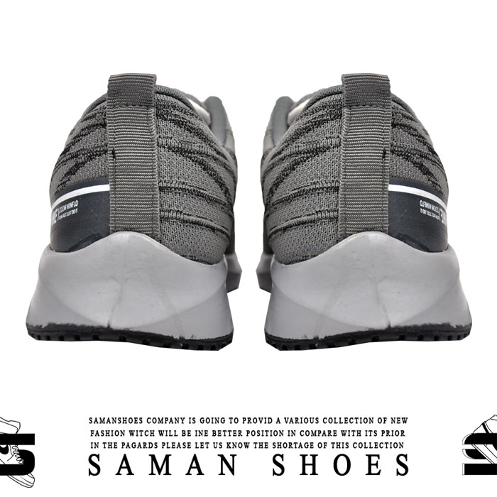 خرید کفش و کتونی مردانه و زنانه زوم نایک طوسی کد S107 از سامان شوزز شهر بانه