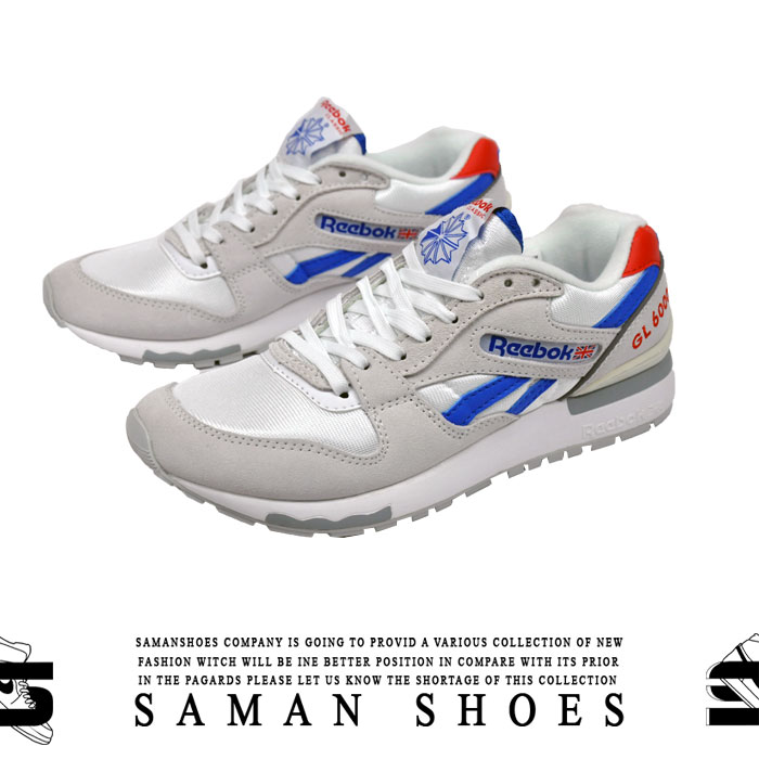 خرید کفش و کتونی مردانه و زنانه ریبوک GL6000 سفید کد S117 از سامان شوزز شهر بانه