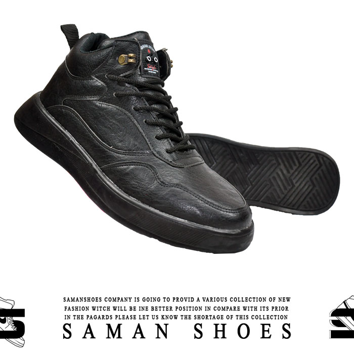 خرید کفش و کتونی مردانه و زنانه BiBet مشکی سیاه کد S130 از سامان شوزز شهر بانه