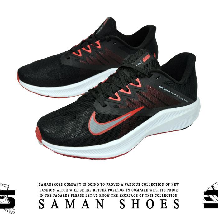 خرید کفش و کتونی مردانه و زنانه نایک رانینگ مشکی سیاه کد S133 از سامان شوزز شهر بانه