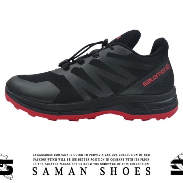 خرید کفش و کتونی مردانه و زنانه اسپرت سالامون ortholite مشکی سیاه کد S15 از سامان شوزز شهر بانه