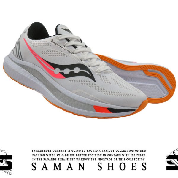 خرید کفش و کتونی مردانه و زنانه اسپرت T606N ساکونی سفید کد S16 از سامان شوزز شهر بانه