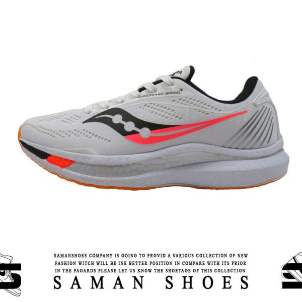 خرید کفش و کتونی مردانه و زنانه اسپرت T606N ساکونی سفید کد S16 از سامان شوزز شهر بانه