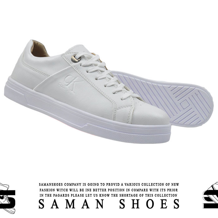 خرید کفش و کتونی مردانه و زنانه اسپرت کلوین کلین سفید کد S18 از سامان شوزز شهر بانه