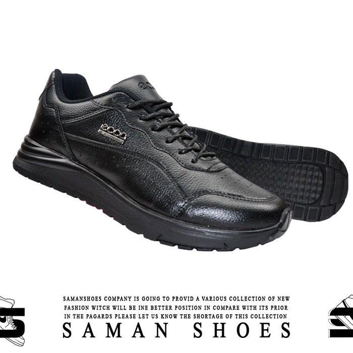 خرید کفش و کتونی مردانه و زنانه اسپرت اکو سیاه مشکی کد S26 از سامان شوزز شهر بانه