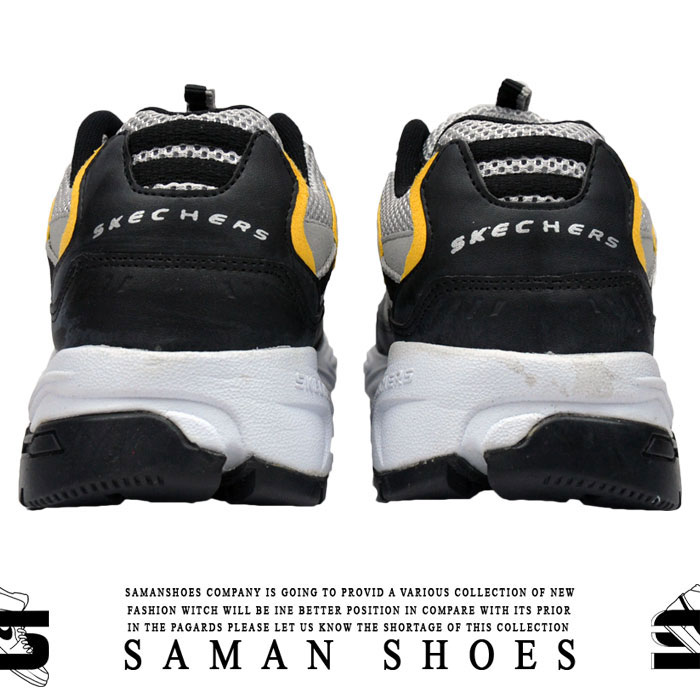 خرید کفش و کتونی مردانه و زنانه اسپرت اسکیچرز پاور طوسی کد S28 از سامان شوزز شهر بانه