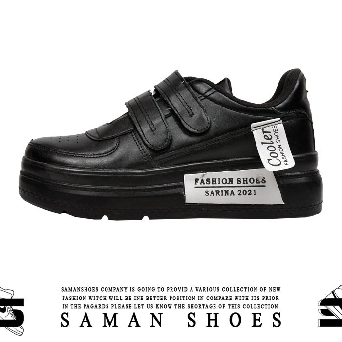 خرید کفش و کتونی مردانه و زنانه فشن کولر سیاه مشکی کد S48 از سامان شوزز شهر بانه