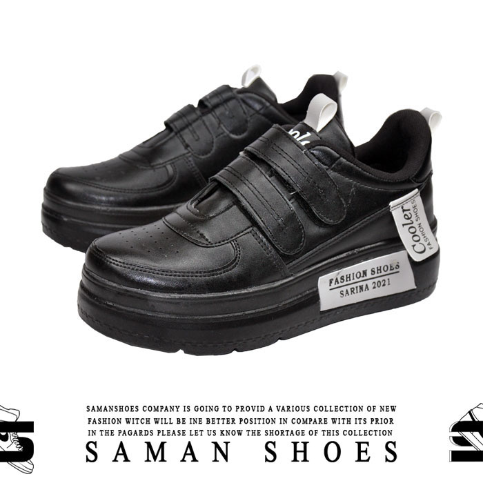 خرید کفش و کتونی مردانه و زنانه فشن کولر سیاه مشکی کد S48 از سامان شوزز شهر بانه