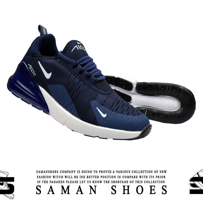 خرید کفش و کتونی مردانه و زنانه زوم نایک سرمه ای کد S63 از سامان شوزز شهر بانه