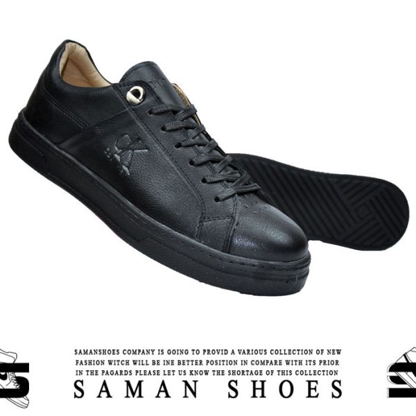 خرید کفش و کتونی مردانه و زنانه کلوین کلین سیاه مشکی کد S77 از سامان شوزز شهر بانه