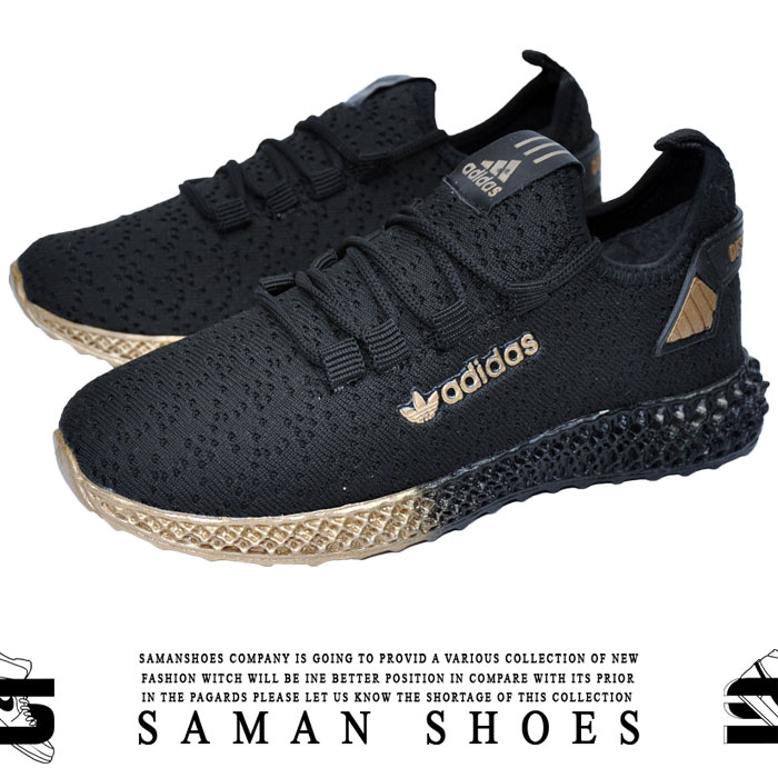 خرید کفش و کتونی مردانه و زنانه آدیداس دزگنو سیاه مشکی کد S85 از سامان شوزز شهر بانه