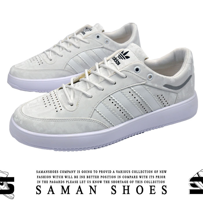 خرید کفش و کتونی مردانه و زنانه کلاسیک آدیداس سفید کد S91 از سامان شوزز شهر بانه
