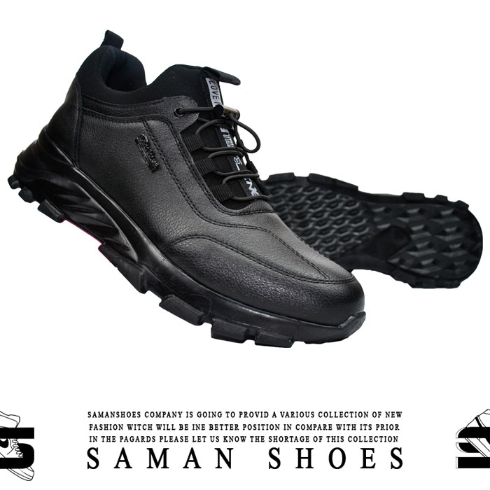 خرید کفش و کتونی مردانه و زنانه مازراتی سیاه مشکی کد S93 از سامان شوزز شهر بانه