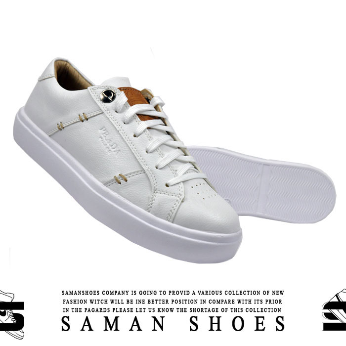 خرید کفش و کتونی مردانه و زنانه Prada میلانو سفید کد SN5 از سامان شوزز شهر بانه