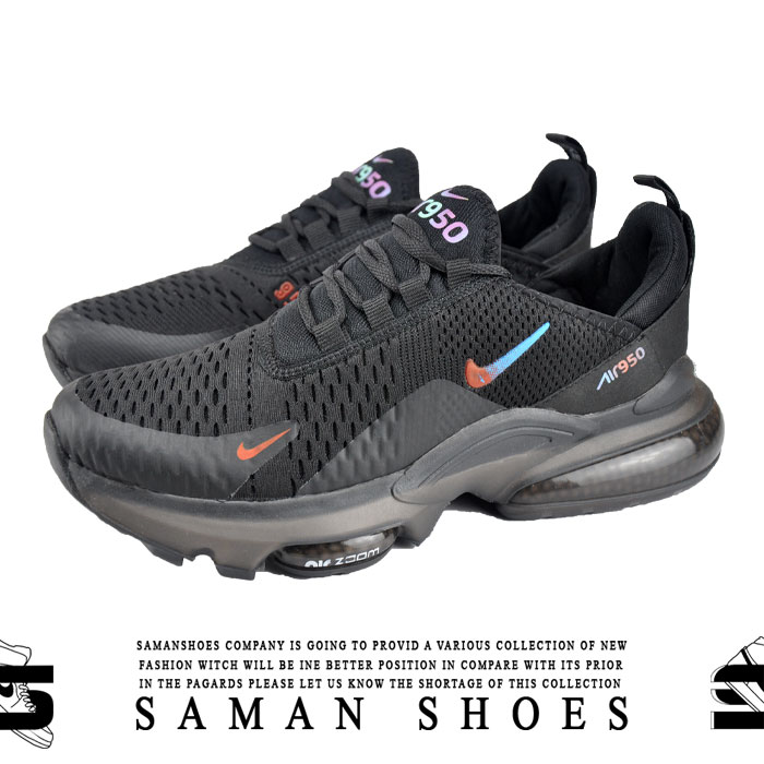 خرید کفش و کتونی مردانه و زنانه اسپرت نایک کد S218 سیاه مشکی از سامان شوزز شهر بانه