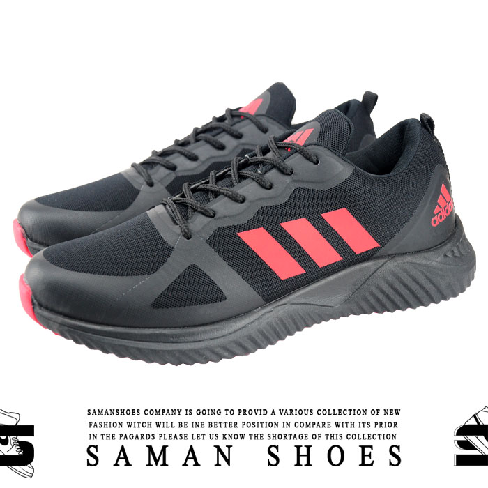 خرید کفش و کتونی مردانه و زنانه اسپرت آدیداس کد S249 سیاه مشکی از سامان شوزز شهر بانه