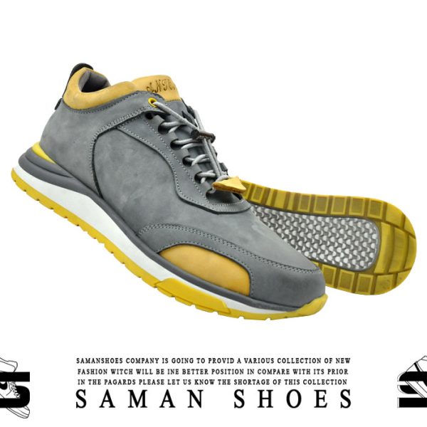خرید کفش و کتونی مردانه و زنانه اسپرت طوسی خاکستری کد T15 از سامان شوزز شهر بانه