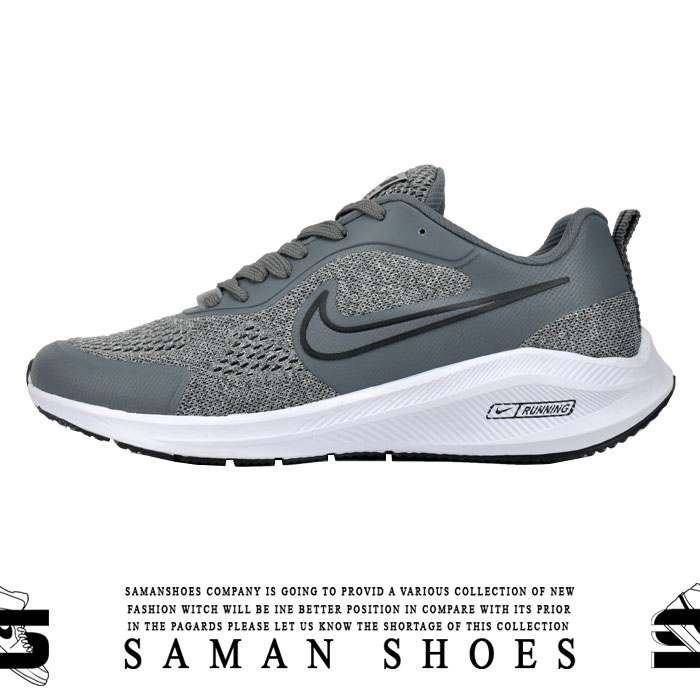کفش و کتونی مردانه و زنانه اسپرت Nike طوسی کد J84 از سامان شوزز شهر بانه