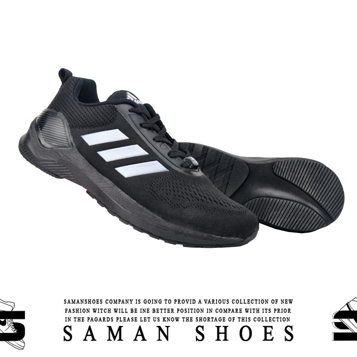 کفش و کتونی مردانه و زنانه اسپرت Adidas مشکی سیاه کد J85 از سامان شوزز شهر بانه