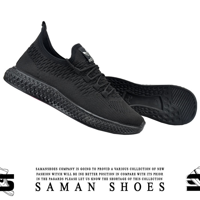 کفش و کتونی مردانه و زنانه اسپرت Adidas مشکی سیاه کد J86 از سامان شوزز شهر بانه