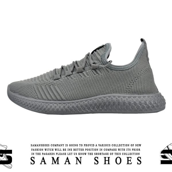 کفش و کتونی مردانه و زنانه اسپرت Adidas طوسی کد J87 از سامان شوزز شهر بانه