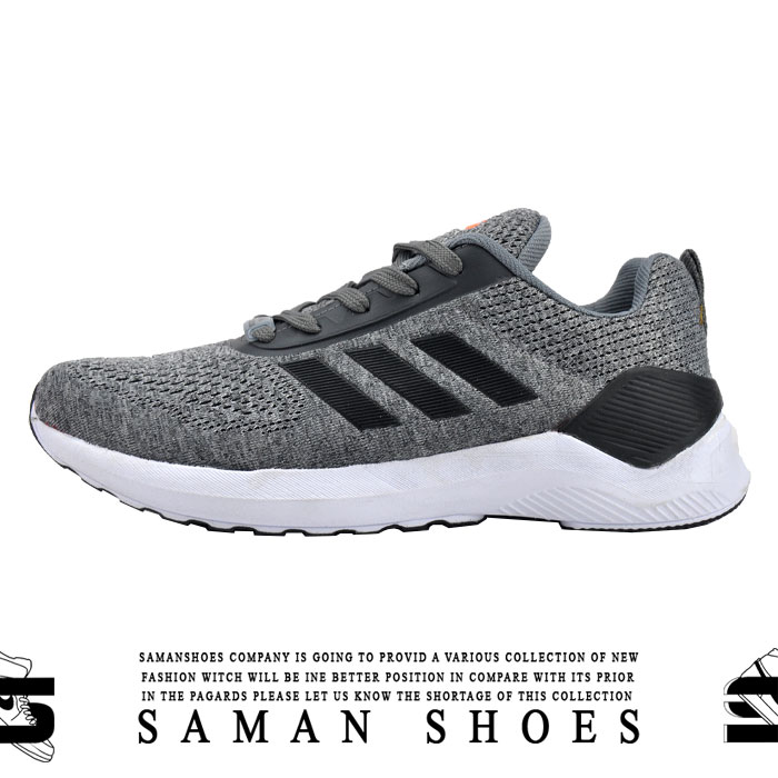 کفش و کتونی مردانه و زنانه اسپرت Adidas طوسی کد J91 از سامان شوزز شهر بانه