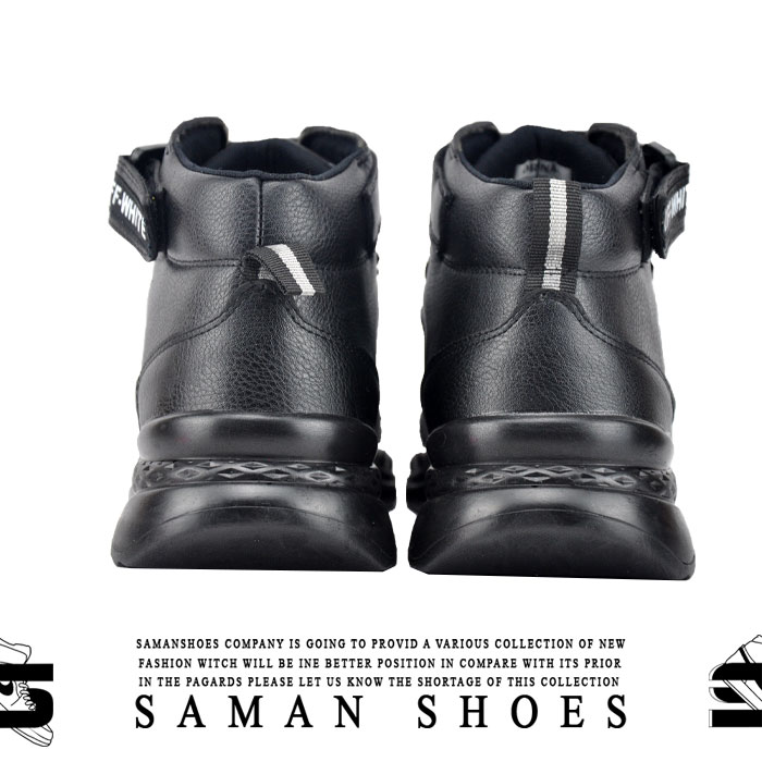 کفش و کتونی مردانه و زنانه اسپرت Off White مشکی سیاه کد S183 از سامان شوزز شهر بانه