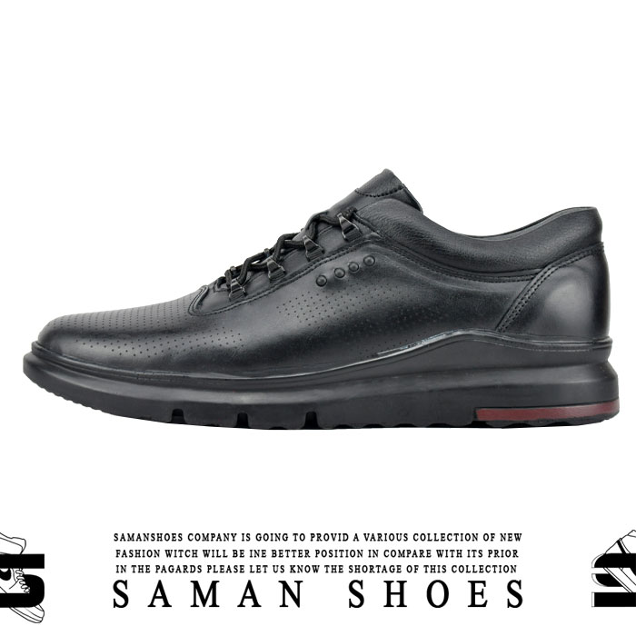 کفش و کتونی مردانه مجلسی سیاه مشکی کد S236 از سامان شوزز شهر بانه
