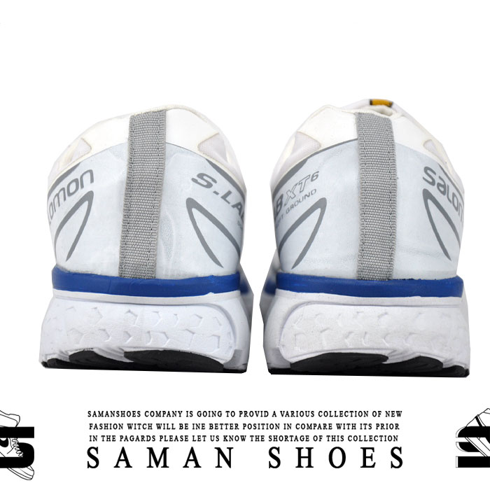 خرید کفش و کتونی مردانه و زنانه اسپرت Salamon سفید آبی کد S241 از سامان شوزز شهر بانه