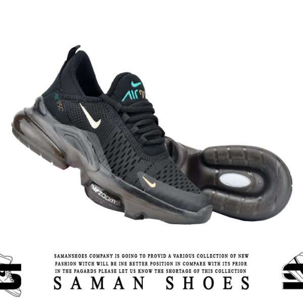 خرید کفش و کتونی مردانه و زنانه اسپرت Nike Air zoom کد S244 سیاه مشکی از سامان شوزز شهر بانه