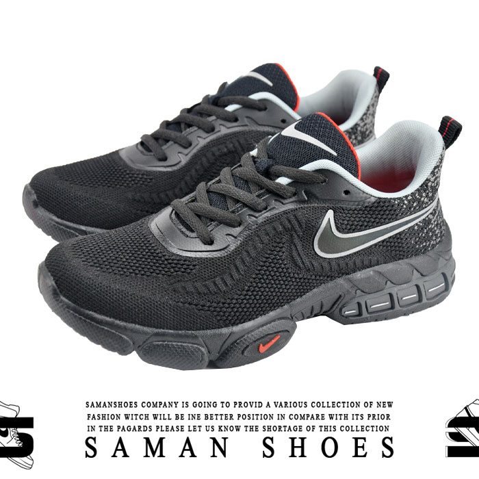 خرید کفش و کتونی مردانه و زنانه اسپرت Nike Air zoom کد S251 سیاه مشکی از سامان شوزز شهر بانه