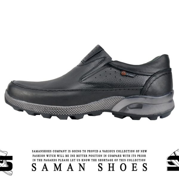 کفش و کتونی مردانه مجلسی رسمی چرم سیاه مشکی کد S271 از سامان شوزز شهر بانه