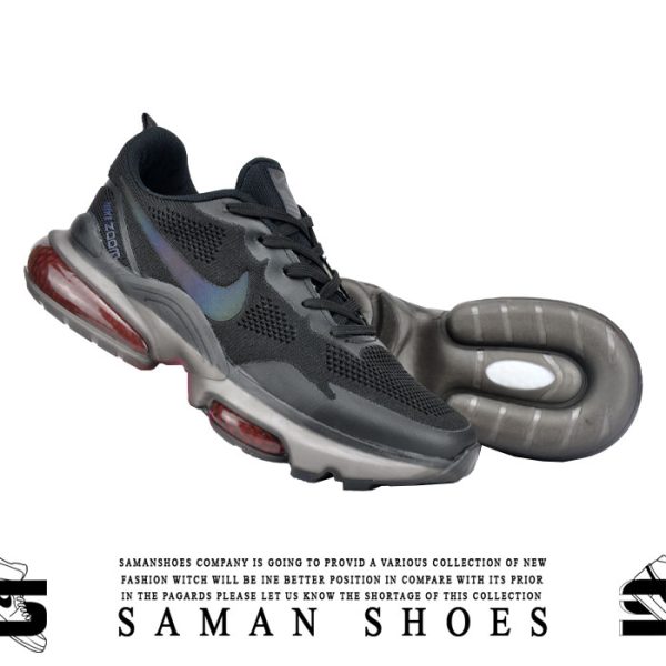 کفش و کتونی مردانه و زنانه اسپرت Nike مشکی سیاه قرمز کد Sv56 از سامان شوزز شهر بانه