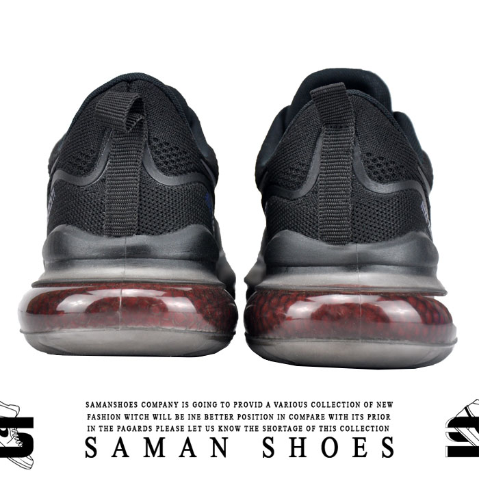 کفش و کتونی مردانه و زنانه اسپرت Nike مشکی سیاه قرمز کد Sv56 از سامان شوزز شهر بانه