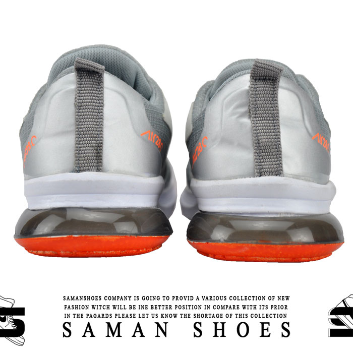 کفش و کتونی مردانه و زنانه اسپرت Nike air 28 طوسی نارنجی کد Sv63 از سامان شوزز شهر بانه