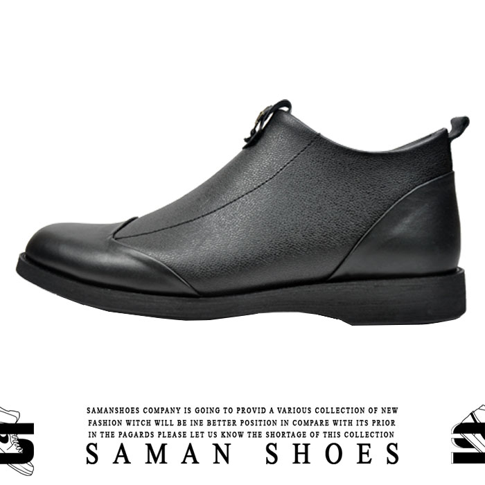 کفش و کتونی مردانه رسمی مشکی سیاه کد Sh20 از سامان شوزز شهر بانه