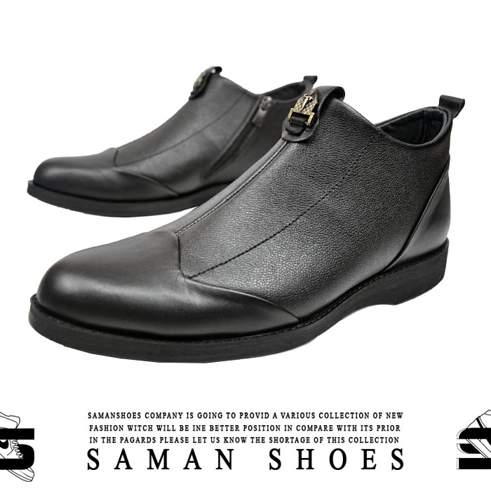 کفش و کتونی مردانه رسمی مشکی سیاه کد Sh20 از سامان شوزز شهر بانه