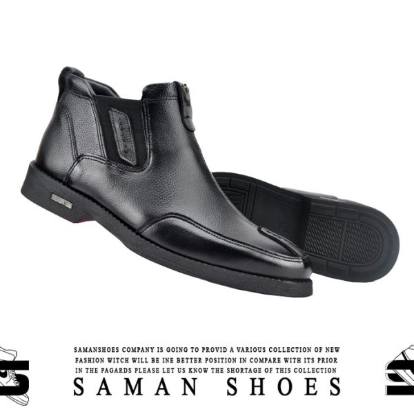 کفش و کتونی مردانه رسمی سیاه مشکی کد Th11 از سامان شوزز شهر بانه