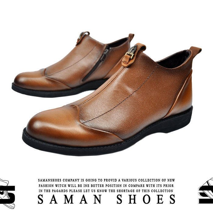 کفش و کتونی مردانه رسمی قهوه ای کد Sh23 از سامان شوزز شهر بانه