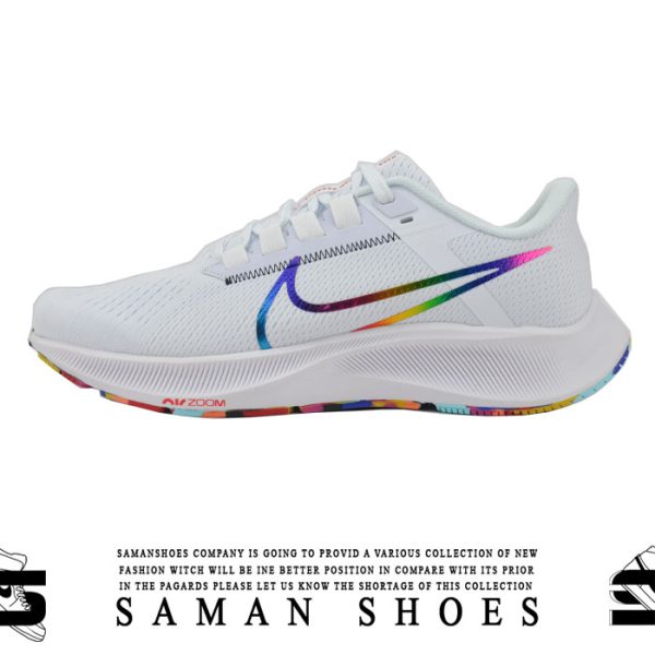 کفش و کتونی مردانه و زنانه اسپرت Nike Pegasus سفید کد F12 از سامان شوزز شهر بانه