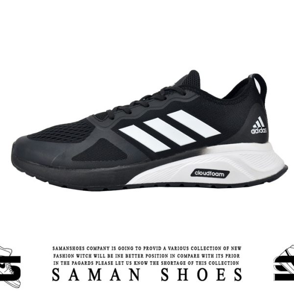 کفش و کتونی مردانه و زنانه Adidas Cloud Foam مشکی سیاه کد F20 از سامان شوزز کفش بانه
