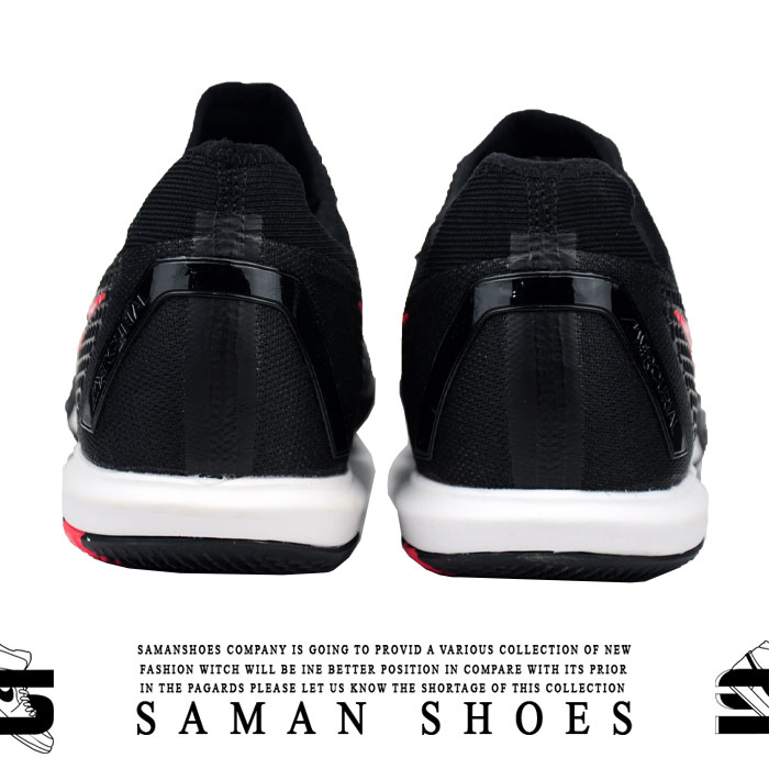 کفش ورزشی مردانه سالنی فوتسال اسپرت NIke مشکی سفید کد Si11 از سامان شوزز کفش بانه