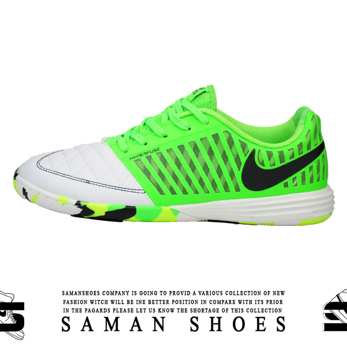 کفش ورزشی مردانه سالنی فوتسال اسپرت NIke سبز لجنی کد Si14 از سامان شوزز کفش بانه
