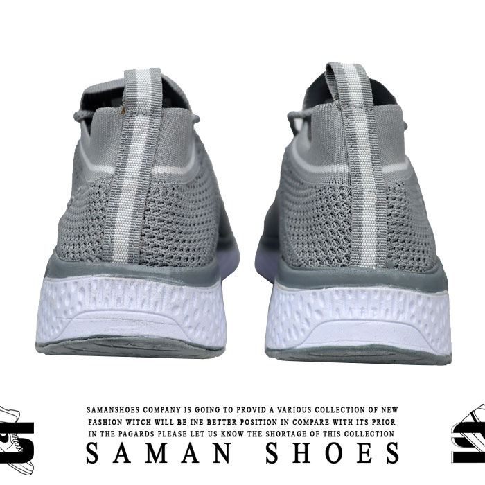 کفش و کتونی مردانه Skechers Light Weight طوسی زیره سفید کد L26 از سامان شوزز کفش بانه