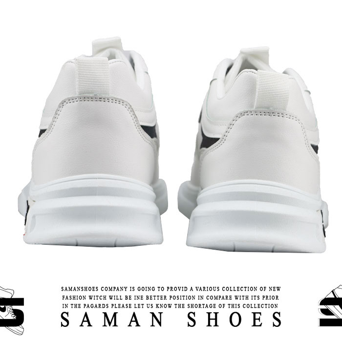کفش و کتونی مردانه Fashion Sport Shoes سفید زیره سفید کد Mj37 از سامان شوزز کفش بانه