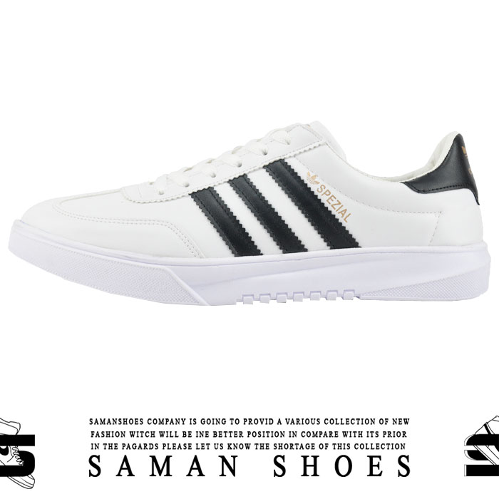 کفش و کتونی مردانه اسپرت Adidas Spezial سفید زیره سفید کد S211 از سامان شوزز کفش بانه