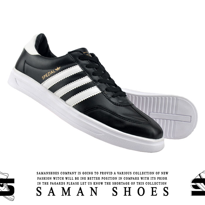 کفش و کتونی مردانه اسپرت Adidas Spezial مشکی زیره سفید کد S212 از سامان شوزز کفش بانه