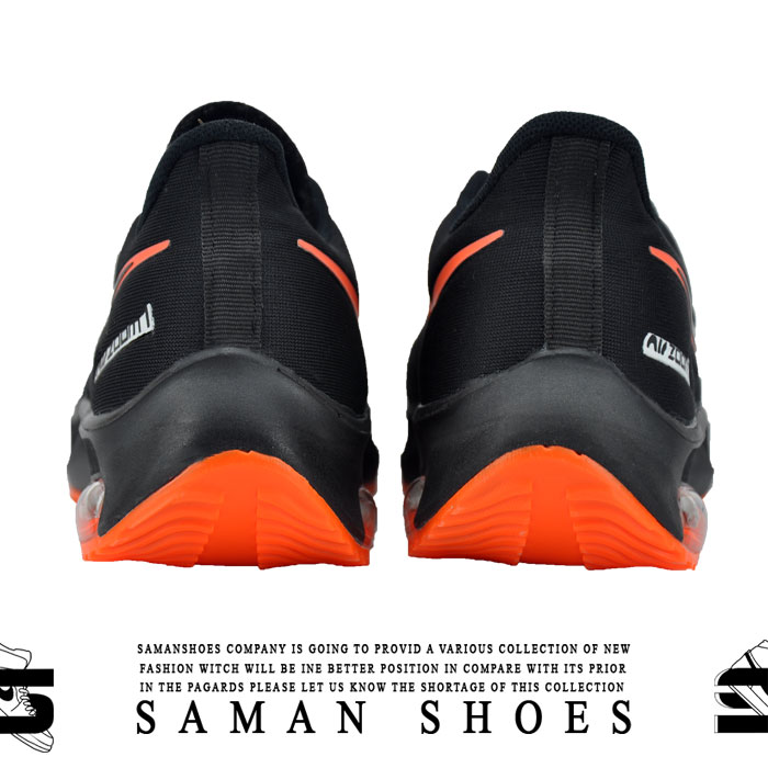 کفش و کتونی مردانه Nike Air Zoom 1 مشکی زیره نارنجی کد S308 از سامان شوزز کفش بانه